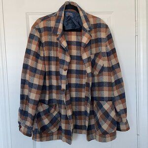 Pendleton Vintage Brown Plaid Wool 3-Pocket Jacket – Women’s Large